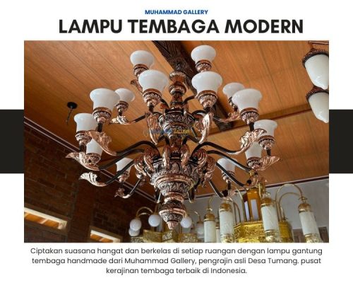 LAMPU TEMBAGA MODERN